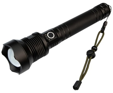 Masywna latarka taktyczna myśliwska X-BALOG dioda XHP360 3 tryby ZOOM L113