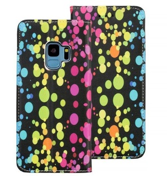 ETUI Z KLAPKĄ SAMSUNG S9 / WZÓR KOLORY