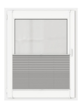 Неинвазивная штора-плиссе PLISA LUX 68x230 см