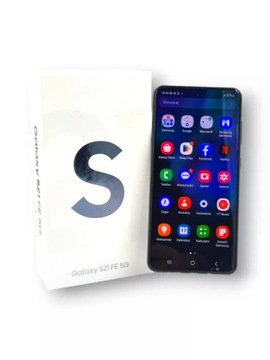 TELEFON SAMSUNG GALAXY S21 FE 5G KOMPLET JAK NOWY
