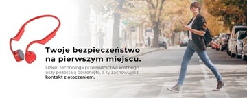 Vidonn F3 красные наушники с костной проводимостью