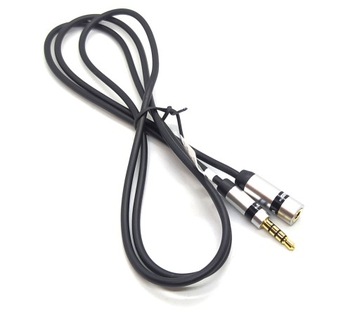 Przedłużacz słuchawkowy JACK 4 polowy slim 3m