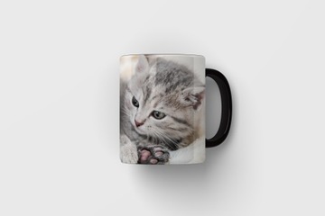 КРУЖКА -КОТ- ДЛЯ ДЕВОЧКИ-КОТА, ВЕСЕЛЫЙ ПОДАРОК ​​- ВЫКРОЙКИ -
