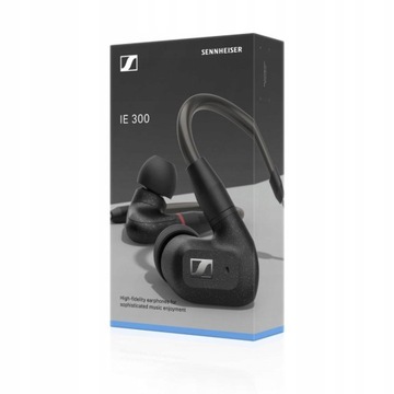 Słuchawki przewodowe dokanałowe Sennheiser IE300 czarny