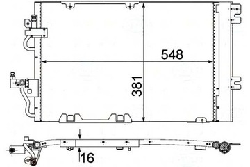 BEHR HELLA KONDENZÁTOR KLIMATIZACE OPEL ASTRA H 1,2
