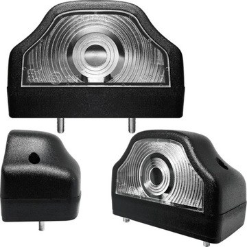 LAMPA TABLICY REJESTRACYJNEJ CZARNA UNIWERSALNA