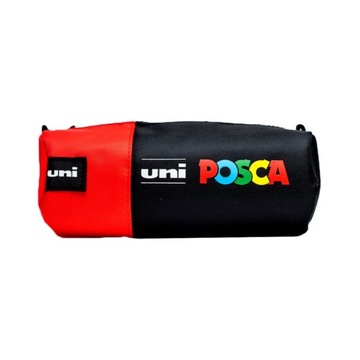 UNI POSCA Пенал для маркеров - ТРУБКА - ткань, КРАСНЫЙ ЦВЕТ