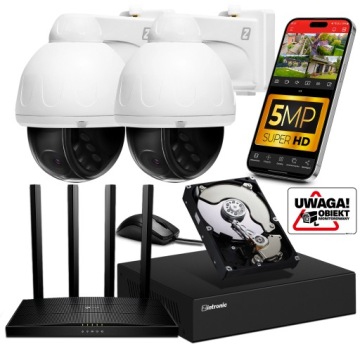 Sada pro Monitorování 2 kamer P5 WiFi 5Mpx 1TB