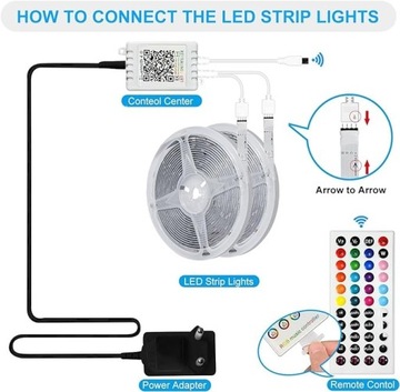 Светодиодная лента модель D1011 (10мх2) 20 м, Bluetooth RGB 5050 24 В [А]