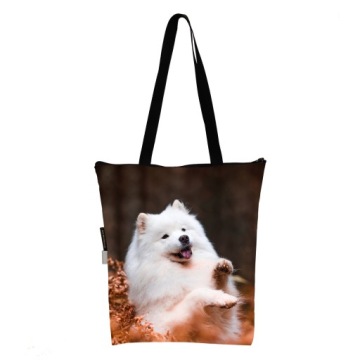 TORBA z psem SAMOYED siatka zakupowa prezent