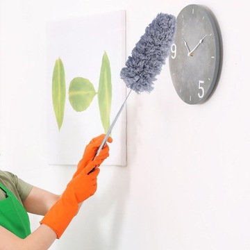 Duster, телескопическая щетка для уборки паутины, тряпка, 81 см