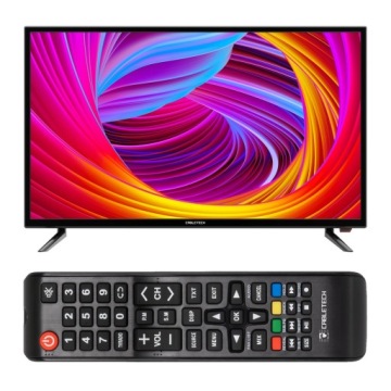 Телевизор Cabletech 32 дюйма DVB-T2 H.265 HEVC + настенное крепление