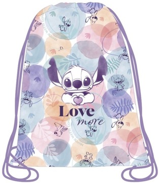 Worek szkolny sportowy Coolpack na buty na WF Disney Stitch Pastel