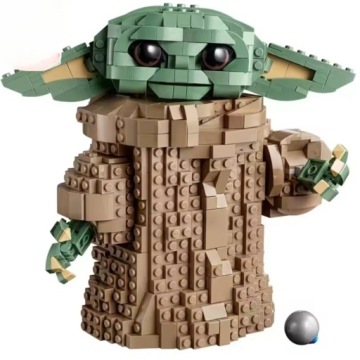 Stavebnice Baby Yoda Hračka na skládání Konstrukční 75318