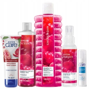AVON 5w1 Mega zestaw do pielęgnacji ciała Owocowa Rozkosz + balsam do ust