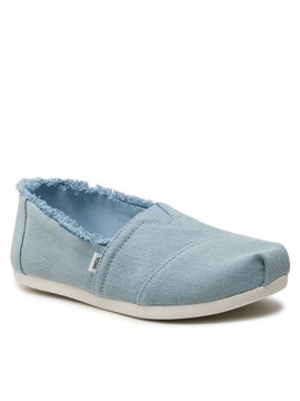 Toms Damskie Półbuty Alpargata 10020673 Pastel Blue