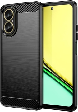 Чехол ARMOR CARBON для Realme C67 | УГЛЕРОДНАЯ НАКЛАДКА + 2x 9H СТЕКЛО