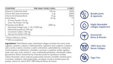 ШВЕДСКИЙ НУТРА ЖИДКИЙ КОЛЛАГЕН ДЛЯ КОЖИ, СУСТАВОВ, КОСТЕЙ, МЫШЦ, ПОДДЕРЖКА MAX