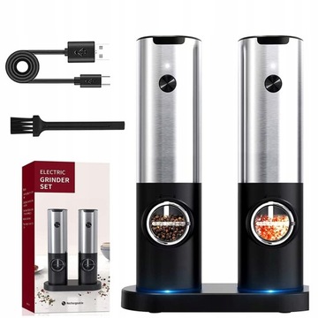 USB ЭЛЕКТРИЧЕСКАЯ МЕЛЬНИЦА ДЛЯ СОЛИ И ПЕРЦА КУХНЯ