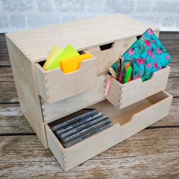 Деревянный комод Creative Deco Mini с 6 ящиками