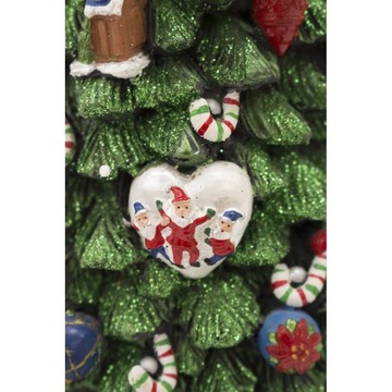 МУЗЫКАЛЬНАЯ ШКАТУЛКА «РОЖДЕСТВЕНСКАЯ ЕЛКА» 22x16см ВРАЩАЮЩАЯСЯ КАРУСЕЛЬ