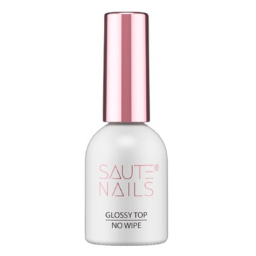 SAUTE NAILS Top Hybrydowy GLOSSY TOP No Wipe błyszczący 8ml