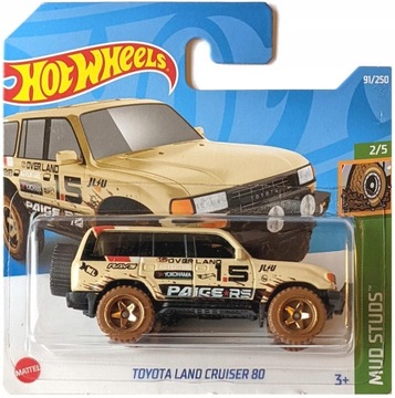 HOT WHEELS TOYOTA LAND CRUISER 80 MUD STUDS USZK.