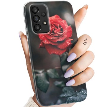 ETUI DO SAMSUNG GALAXY A33 5G WZORY RÓŻA Z RÓŻĄ ROSE OBUDOWA POKROWIEC CASE