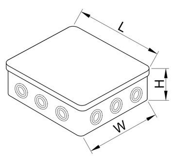 Гибкая накладная коробка А1 80х42х40 IP54