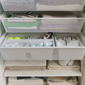 ORGANIZER z 2 PRZEGRODAMI JASNOSZARY 48x18x14cm IKEA FANGGRODA