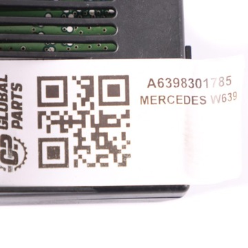 MERCEDES VITO W639 PANEL KLIMATIZACE ZADNÍ A6398301785