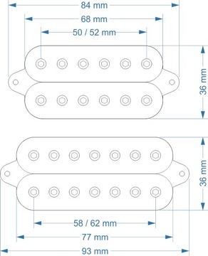Звукосниматели Hathor — хамбакер с перемоткой модели 42