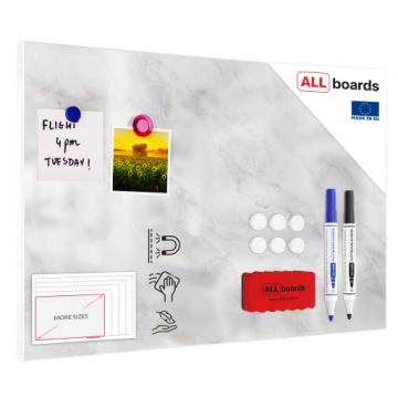 Магнитная доска METALboards, мрамор 90x60 см + набор аксессуаров БЕСПЛАТНО