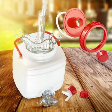 BECZKA 5L Z KRANIKIEM NA WODĘ POJEMNIK BAŃKA