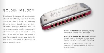 Golden Melody A Major - Диатоническая гармоника прогрессивная серия Hohner