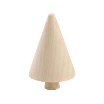 Choinka drewniana figurka dekoracja świąteczna DIY
