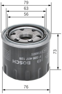 BOSCH F 026 407 128 FILTR OLEJE