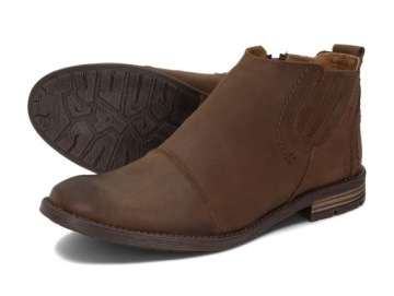 ПОЛЬСКИЕ ЗИМНИЕ БОТИНКИ ELSE, КОЖА 872 КОРИЧНЕВЫЙ 41