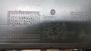 DESKA ROZDĚLOVAČE KONZOLA VW TIGUAN I 5N0 DEMONTÁŽ ORIGINÁLNÍ