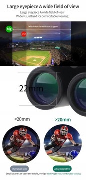 Lornetka 100x22 HD mocna zewnętrzna 3000M