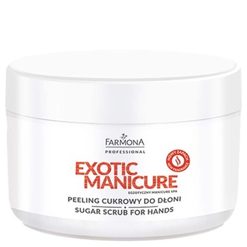 Farmona Exotic Manicure cukrowy peeling do dłoni