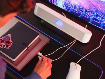 КОМПЬЮТЕРНАЯ ЗВУКОВАЯ БАР ПК 12 Вт RGB СВЕТОДИОДНАЯ ИГРОВАЯ