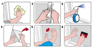 Статическая оконная фольга с рисунком черно-белой декоративной фанеры своими руками