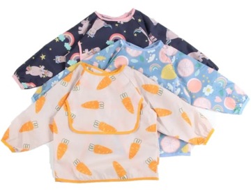 ФАРТУК ДЛЯ КОРМЛЕНИЯ ДЕТЕЙ НА РУКАВАХ-ВЕЛКРО