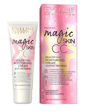 Eveline Magic Skin CC upiększający krem nawilżający na zaczerwienienia 50ml