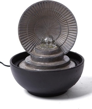 Fontanna wewnętrzna SEINHIJO, Feng Shui, ze światłem LED, 28 cm