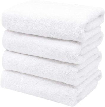 ZOLLNER Полотенца для отелей, 4 шт., белые, 50x100 см,