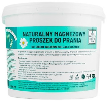 Proszek do prania MAGNEZOWY naturalny bio eko 5kg