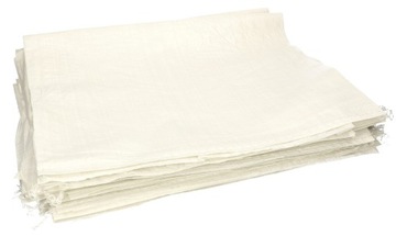 WOREK POLIPROPYLENOWY 20 SZT BIAŁY 65X105 CM 50 KG