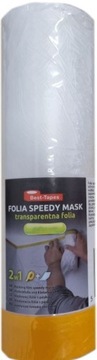 FOLIA ELEKTROSTATYCZNA Z TAŚMĄ KLEJĄCĄ malarska 20 m x 270 cm